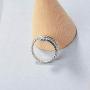 Retro Snake Resizable Ring Adjustable Animal Serpent Luxury Rock Punk Slim Circle Round Cubic Zirconia Double Snake Head Loop Rings for Women Men Party Jewelry