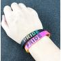 Rinspyre 6 Pack Gay Pride Bracelets Rainbow LGBT Silicone Bracelet Sport Rubber Wristbands Team Party Jewelry
