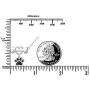925 Sterling Silver Cute Paw Print Pendant Necklace for Women
