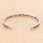 Bracelets for Women Personalized Gifts - Engraved Quote Inspirational Bracelet Birthday Christmas Funny Gifts for Best Friend, Daughter, Son, Sister, Niece, Mom, Coworkers, Stainless Steel Jewelry