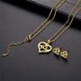 BELLALULU Necklace Pendant Earrings Set - USD5 Jewelry Set,Classic Necklace and Earring Styles for Everyday Clothing