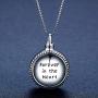 Urn Necklaces for Ashes Oxidized Silver 925 for Women,Cremation Jewelry for Ashes Keepsake Memorial Pendant Necklace Gifts for Best Friends