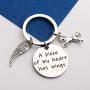 POTIY Horse Memory Gift in Memory of Horse Jewelry A Piece of My Heart Has Wings Pet Pony Mourning Loss Keychain Sympathy Gift Horse Memory Keepsake