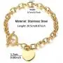 WangGao Elegent Love Stainless Steel Link Chain Blank Heart Charms Bracelet for Women 8.25 Length Toggle Clasp Closure … WangGao Elegent Love Stainless Steel Link Chain Blank Heart Charms Bracelet for Women 8.25 Length Toggle Clasp Closure …