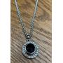 Interchangeable Mini 12mm Snap Jewelry Rhinestone Halo Pendant & Stainless Steel Chain 19'' + 3'' Ext My Prime Gifts