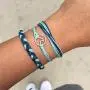 HSQYJ Summer Surfer Wave Strand Bracelet Navy Style Adjustable Velvet Hand-Woven Knit Knot Bracelet Bohemian Waterproof Wax Coated Braided Rope Set for Women Girls Holiday Jewelry HSQYJ Summer Surfer Wave Strand Bracelet Navy Style Adjustable Velvet Hand-Woven Knit Knot Bracelet Bohemian Waterproof Wax Coated Braided Rope Set for Women Girls Holiday Jewelry
