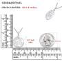 YL Celtic Knot Necklace 925 Sterling Silver Triskele Dangle Drop Earrings Triskelion Moon Leverback Jewelry for Women