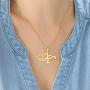 MyNameNecklace Personalized Initial Pendant Necklace Jewelry - Custom Letter Necklace for Women Wife Girlfriend Bridesmaid Gift