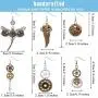 6 Pieces Steampunk Earrings Vintage Clockwork Earrings Clock Gear Earrings Antique Mix-tone Drop Earrings, 6 Styles