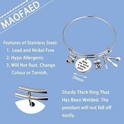 MAOFAED Gift for Baker Bake The World a Better Place Culinary Student Gifts Bake Lover Keychain Gift
