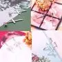 Sllaiss 925 Cross Stud Earrings For Woman Sterling Silver Cross Earrings Dangle For Man Drop Dangling Earrings 