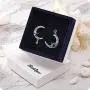 Richapex S925 Sterling Silver Earrings,Crystal Dangle Earrings Moon and Star Asymmetric Drop Earrings for Women Girls Richapex S925 Sterling Silver Earrings,Crystal Dangle Earrings Moon and Star Asymmetric Drop Earrings for Women Girls