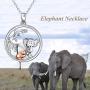 Turtle Deer Necklaces 925 Sterling Silver Elephant/Deer/Turtle/Fox/Hedgehog Mother Gifts for Women