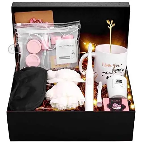 IEFRICH Gift Set for Women Jewelry Sets, for Women Mom Girlfriend Wife Birthday Christmas Mothers Day I Love You Gift Set for Women Gift Ideas with Gifts Box Basket for Women