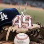 LuxglitterLin Baseball Jersey Number 45 Pendant Necklace Inspiration Punk Initial Stainless Steel Jewelry for Men 3mm Keel Link Chain 25mm High