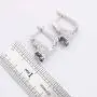 Aixili Rainbow Jewelry Sets for Women 925 Silver Stamped Necklace Pendant Hoop Earrings Ring Bridal Wedding Jewelry