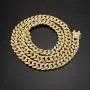 Mens 12MM 14MM 20MM Chains 18K Gold Plated CZ Fully Iced-Out Miami Cuban Link Necklace