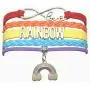 HCChanshi Rainbow Bracelet Jewelry Cute Infinity Love Rainbow Jewelry Bracelet Gifts for Women, Girls, Boys, Rainbow Lovers