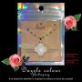 White Lucky Four Leaf Clovers Necklace Fashion Necklace for Ladies 18K Gold Filled Pendant Necklace, 18'' Suitable for Parties/Anniversaries/Birthday Presents/Valentines Day/Thanksgiving Day