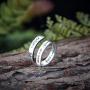 LEOBELLA Adjustable Inspirational Ring 925 Sterling Silver Never Give Up Bands Cool Stacking Opening Rings Gift for Women Girls Comfort Fit Statement Jewelry