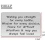 HOLLP Christianity Prayer Jewelry Christian Keychain Religion Strength Keyring Wishing You Strength for Every Battle Gift