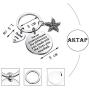AKTAP Thank You Gift Starfish Bracelet Never Underestimate The Different You Made and The Lives You Touched Appreciation Gift for Social Worker VolunteerTeacher Employee