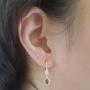 Dazzlingrock Collection 10K Ladies Halo Style Dangling Drop Earrings, Yellow Gold