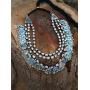 Crunchy Fashion Bollywood Traditional Indian/Bohemian Style Afgani Oxidised Silver Statement Necklace for Women