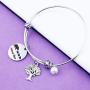 Eigso Mama Bear Bracelet Sweet Family Tree Bracelet Bangle Mama Bear Jewelry for Mom Grandma Wife Baby Bear Bracelet Bangle