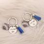 CENWA Sigma Gamma Rho Inspired Jewelry I Love My Big/Lil Keychain Set 1922 Sorority Paraphernalia Gift for Soror Sisters