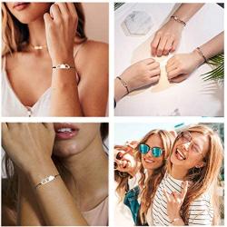 PPJew Best Friend Bracelets Friendship Matching Bracelet Distance Jewelry Gift for Women Girls Sister
