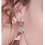 A+O Bridesmaid Gift, Wedding Drop Dangle Crystal Earrings in Silver, Gold, Rose Gold