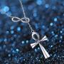 Ankh Cross Y Necklace Cross Y Necklace Egyptian Ankh Y Necklace Egyptian Religion Ankh Jewelry Coptic Gift