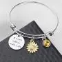 WSNANG Sunflower Gift A Love Affair With Life Bracelet Sunflower Charm Bracelet Sunflower Inspirational Gift for Friends Sunflower Lover WSNANG Sunflower Gift A Love Affair With Life Bracelet Sunflower Charm Bracelet Sunflower Inspirational Gift for Friends Sunflower Lover
