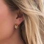 EMESLY 18K Rose Gold Plated Necklace/Earrings; Embellished with Premium Crystals, Nickel & Lead Free, Hypoallergenic Long Lasting Finish; Perfect Jewelry Gift for Women & Girls