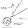 ORAZIO Saint Christopher Necklace 3.5mm Stainless Steel Penant Necklace Curb Link Chain 22-24 Inches ORAZIO Saint Christopher Necklace 3.5mm Stainless Steel Penant Necklace Curb Link Chain 22-24 Inches