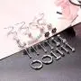 LOYALLOOK 16G 316L Stainless Steel Tragus Helix Cartilage Earrings Piercing Labret Lip Stud Earring Hoops for Men Women Body Piercing Jewelry