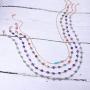Thunaraz 4 Pieces Dainty Evil Eye Necklace for Women Lucky Evil Eye Protection Necklace Cute Minimalist Choker Necklace Jewelry Set Gift