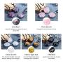 CrystalTears Hexagram Natural Reiki Healing Crystal Stone Gemstone Necklace Star of David Amulet Pendant Necklace Jewelry for Men
