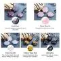 CrystalTears Hexagram Natural Reiki Healing Crystal Stone Gemstone Necklace Star of David Amulet Pendant Necklace Jewelry for Men