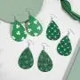 Clover Leather Earrings for Women Girls MTSCE Green Teardrop Faux Leather Earrings Sets St Patricks Day Drop Dangle Earrings Fashion Jewelry Clover Leather Earrings for Women Girls MTSCE Green Teardrop Faux Leather Earrings Sets St Patricks Day Drop Dangle Earrings Fashion Jewelry