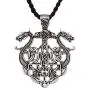 HAQUIL Dragon Necklace - Metal Alloy, Viking Double Dragon Pendant - PU Leather Cord, 19.7'' HAQUIL Dragon Necklace - Metal Alloy, Viking Double Dragon Pendant - PU Leather Cord, 19.7''