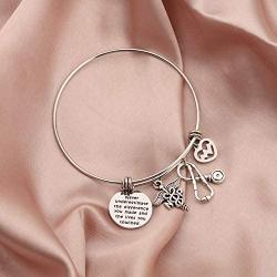 BAUNA Nurse Practitioner Bracelet NP Nurse Gift Never Underestimate The Different You Made and The Lives You Touched NP Graduation Gift Appreciation Gift