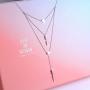 S925 Sterling Silver Multilayer Layered Connected Long Y Pendant Necklace for Women