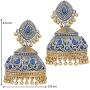 Aheli Tribal Muse Collection Antique Oxidized Indian Jhumki Earrings for Women Wedding Traditional Ethnic Fashion Jewelry
