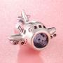 Travel Theme Collection 925 Sterling Silver Airplane Charms Paris Eiffel Tower Pendant Dangle Rocket Charm and Sydney Opera House Charms, Birthday Gifts for Mom Wife Husband Friend