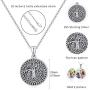 Holds Pictures Locket Necklace Tree of Life Necklace Sterling Silver Family Tree Locket Necklace That Holds Pictures Vintage Oxidized Celtic Jewelry Gift for Women