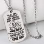 FAYERXL Hand Stamped Dog Tag-You are Braver Than You Believe-Pendant Necklace Inspirational Gifts for Son Daughter…