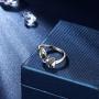 beautlace Two Elephant Adjustable Rings 18K Gold/Silver/Black Gun Plated Cute Double Elephant Animals Open Ring Jewelry for Women and Men KR0033
