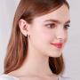 T400 925 Sterling Silver Black Small Tiny Hoop Earrings Unisex Gift for Men Women 13 16 mm